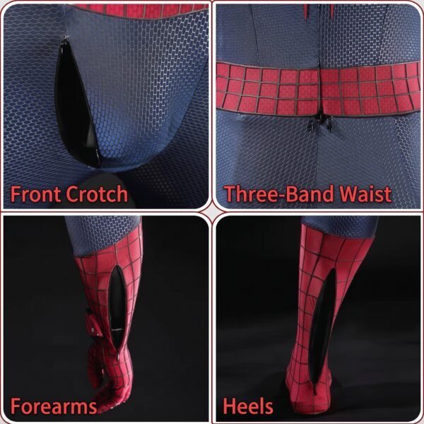 The Amazing Spider-Man 2 Cosplay Costume Peter Parker Full Set Meucos（S-Class）