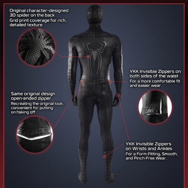 Venom SpiderSuperhero Man CosplayCostume SpiderSuperhero Man 3 TopVersion
