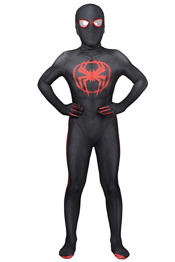 Kids Across The Spider-Verse Miles Morales Cosplay Suit