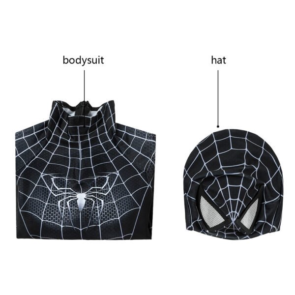 Kids Venom Cosplay Suit Black Spider-man Costume